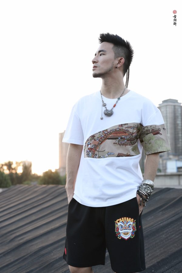 Qingming Riverside Map T Shirt - Image 5