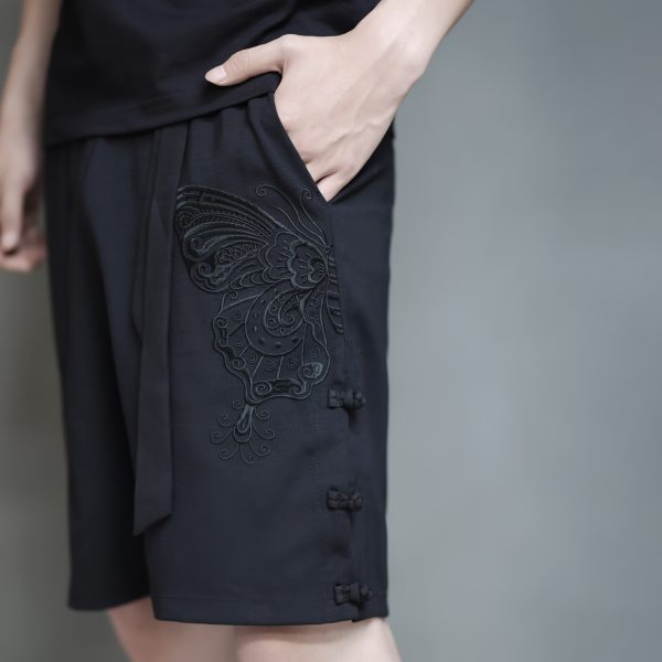 Butterfly Hollow Out Shorts - Image 2