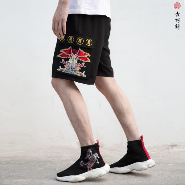 Qi Tian Da Sheng Flag Shorts