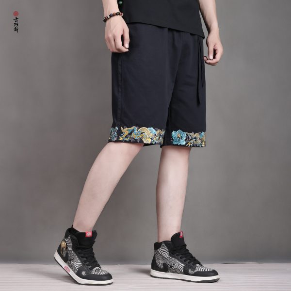 Dragon pattern Glazed tile Shorts