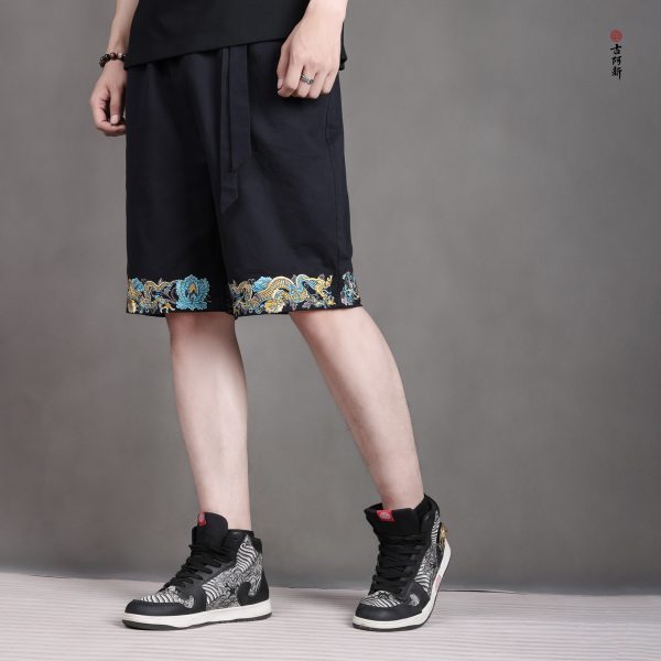 Dragon pattern Glazed tile Shorts - Image 2