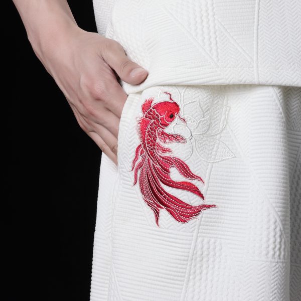 Carp leaping over the Dragon Gate Shorts - Image 2