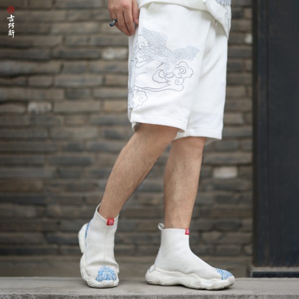 White Crane In The Clouds Shorts