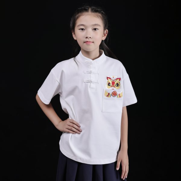 Awakening lion children polo shirt