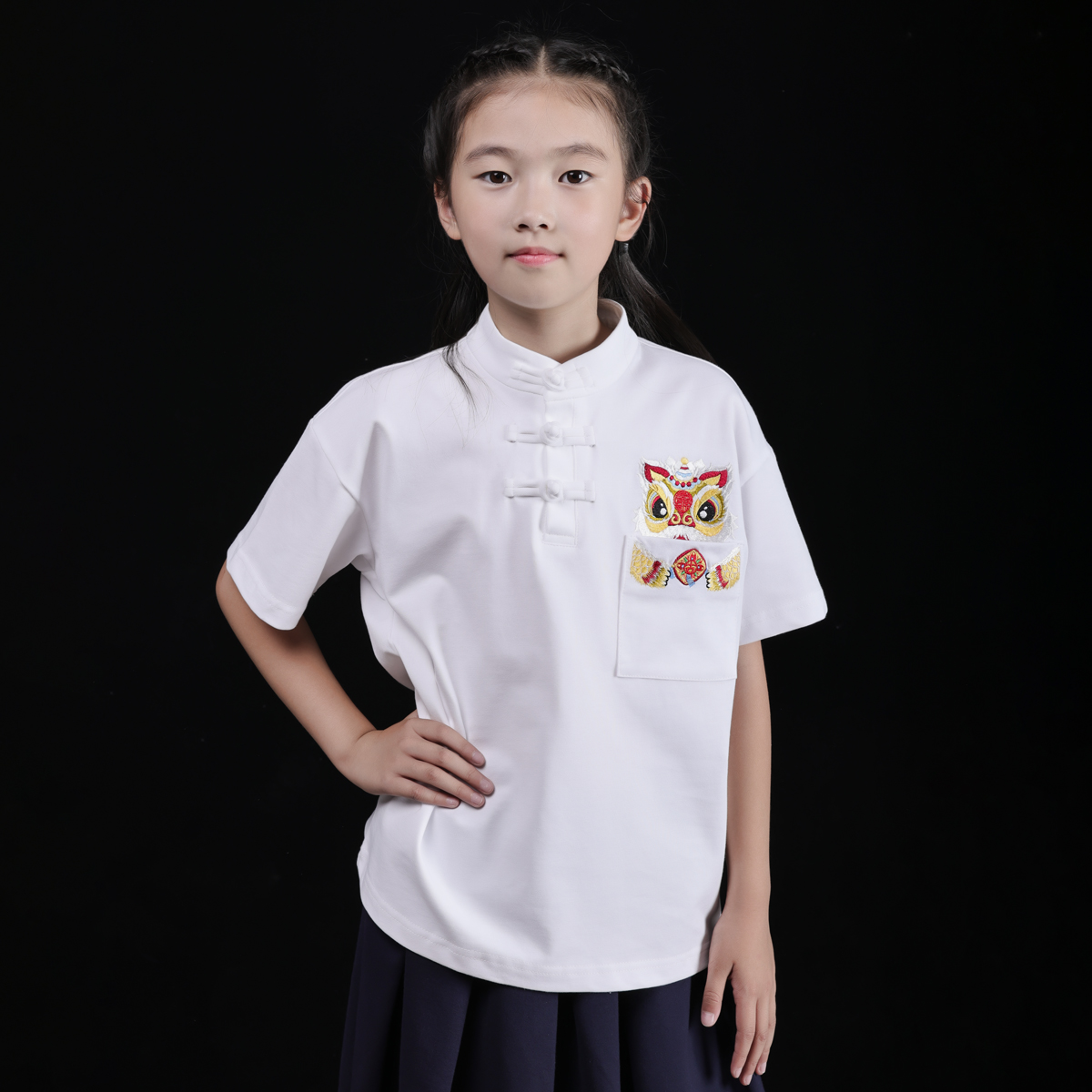 Awakening lion children polo shirt