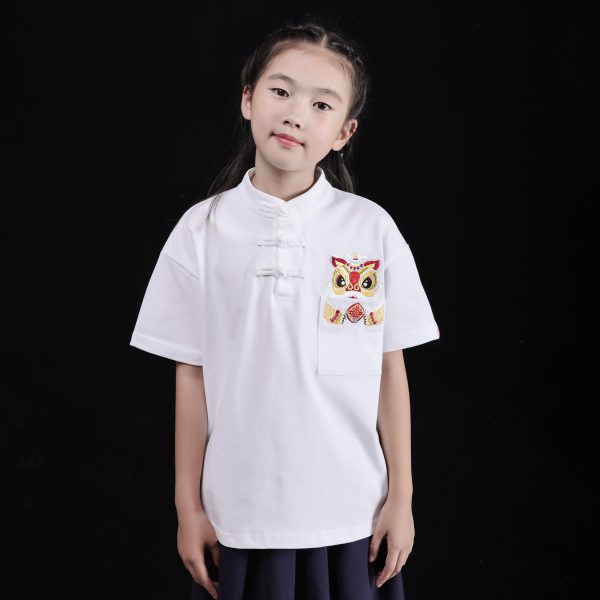 Awakening lion children polo shirt - Image 3