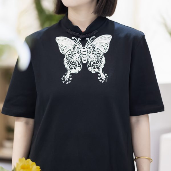 Butterfly traditional Chinese garments T shirt - Image 4