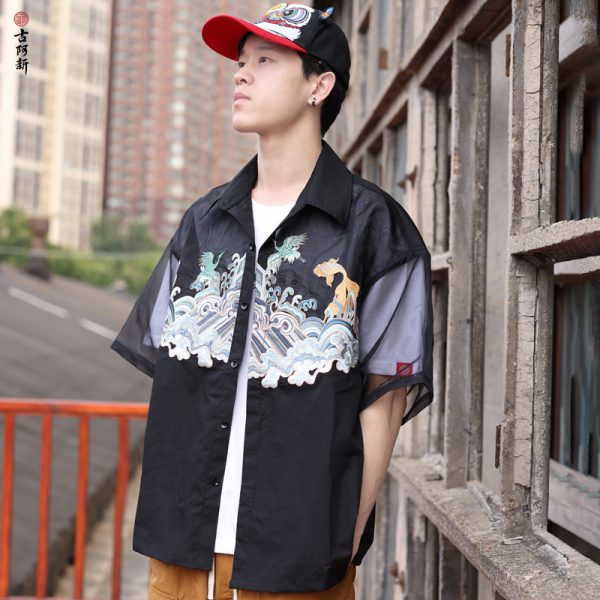 Jiangan Light gauze Short sleeved shirt - Image 2