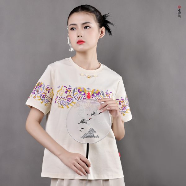 Butterflies in Love with Flowers  t shirt - Image 4