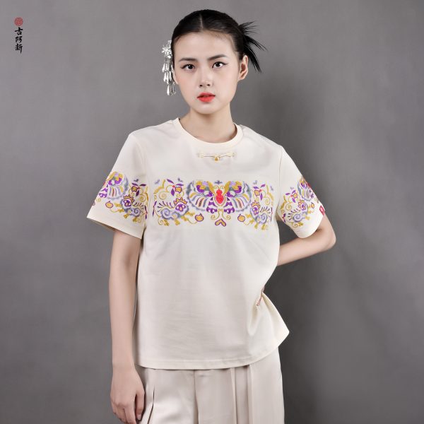 Butterflies in Love with Flowers  t shirt - Image 2